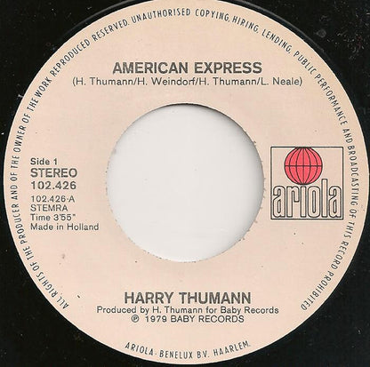 Harry Thumann : American Express (7")