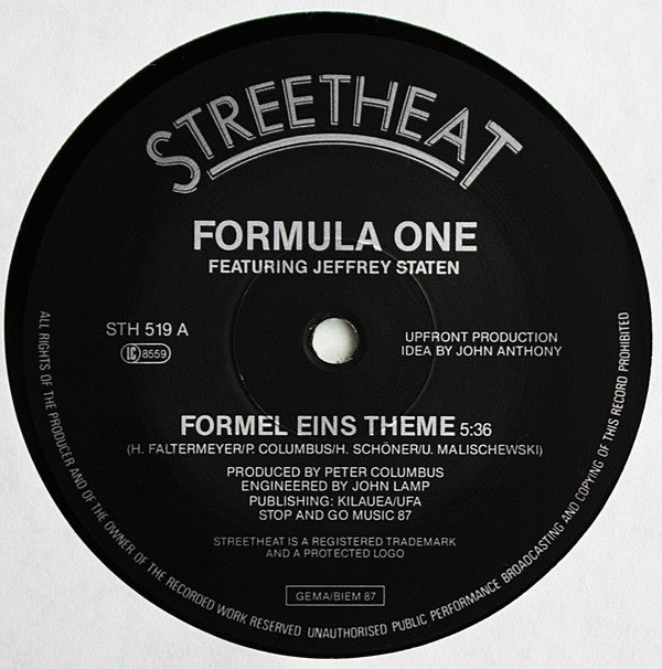 Formula One (3) Featuring Jeffrey Staten : Formel Eins Theme (12", Maxi)