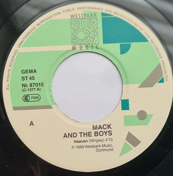 Mack And The Boys : Heaven (7", Single)