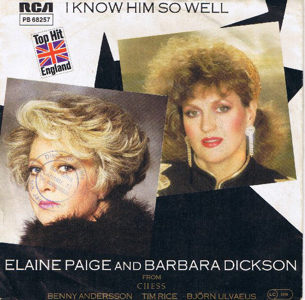 Elaine Paige And Barbara Dickson : I Know Him So Well (7", Single)