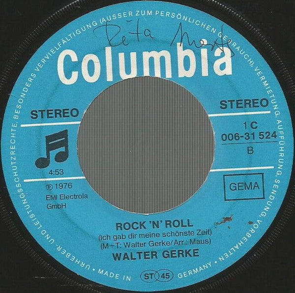 Walter Gerke : Großstadtmädchen (7", Single)