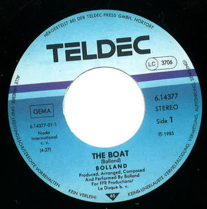 Bolland & Bolland : The Boat (7", Single)