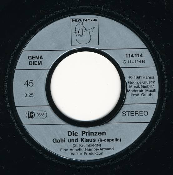 Die Prinzen : Gabi Und Klaus (7", Single)