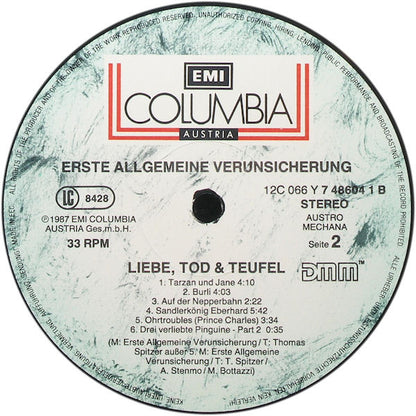 EAV (Erste Allgemeine Verunsicherung) : Liebe, Tod & Teufel (Teil 1) (LP, Album)