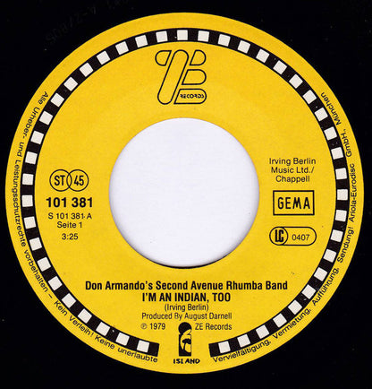 Don Armando's Second Avenue Rhumba Band : I'm An Indian, Too (7", Single)