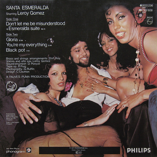 Santa Esmeralda Starring Leroy Gomez : Don't Let Me Be Misunderstood (LP, Album, Pap)