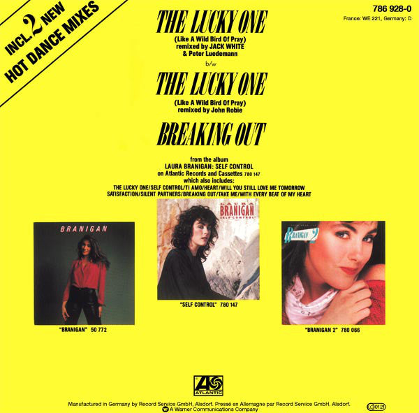 Laura Branigan : The Lucky One (Like A Wild Bird Of Pray) (Dance Mixes) (12", Maxi)