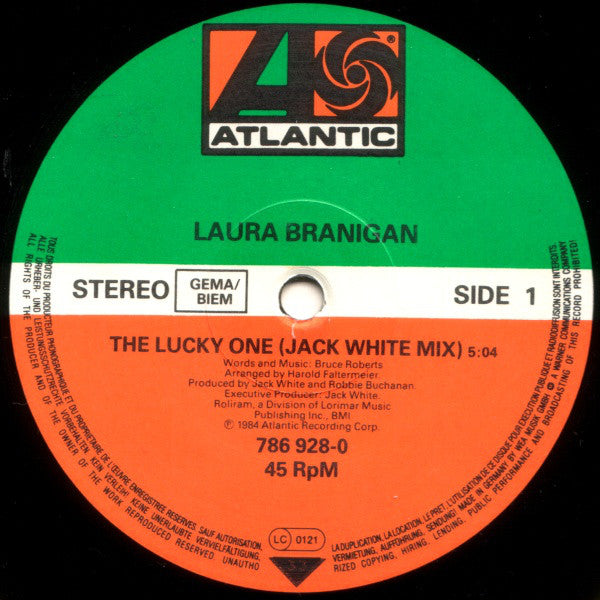 Laura Branigan : The Lucky One (Like A Wild Bird Of Pray) (Dance Mixes) (12", Maxi)