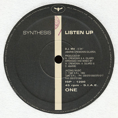 Synthesis : Listen Up (12")