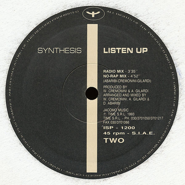 Synthesis : Listen Up (12")