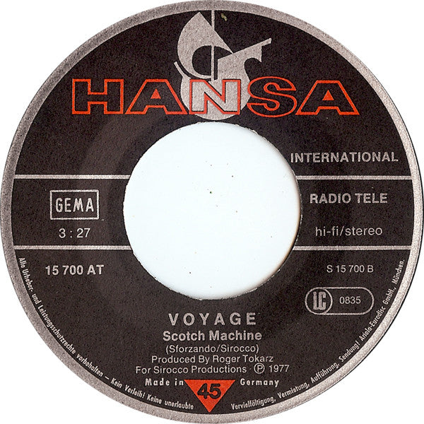 Voyage : From East To West / Scotch Machine (7", Single)