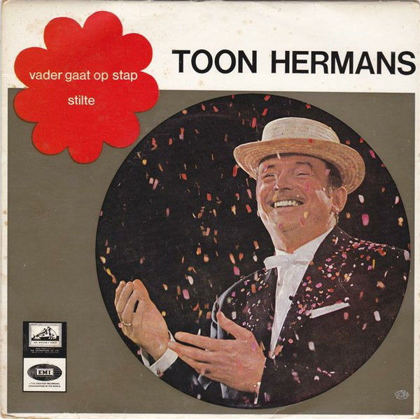 Toon Hermans : Vader Gaat Op Stap / Stilte (7", Single, RE, 4-P)