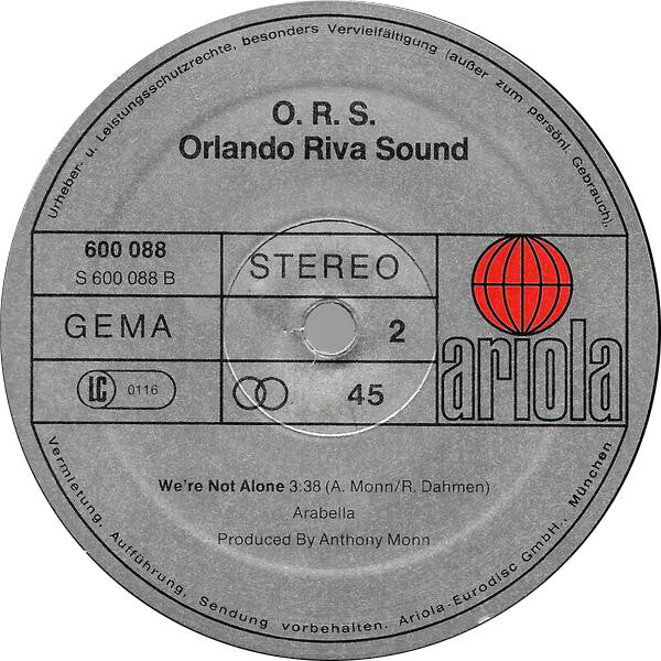 O.R.S. (Orlando Riva Sound) : Indian Reservation (12", Single)