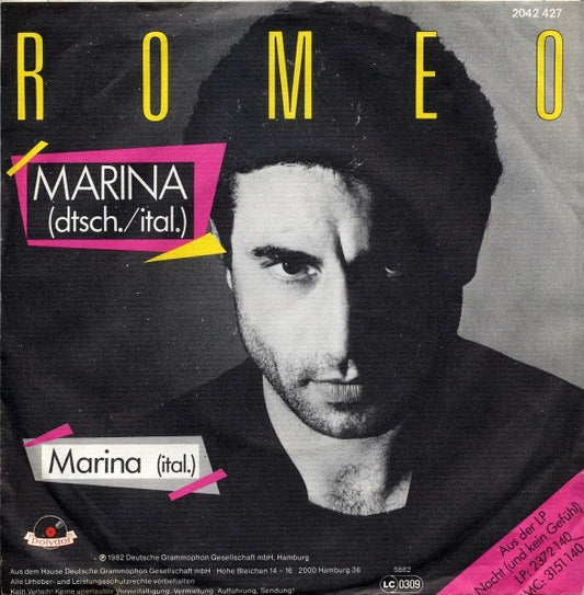 Romeo Utech : Marina (7", Single)