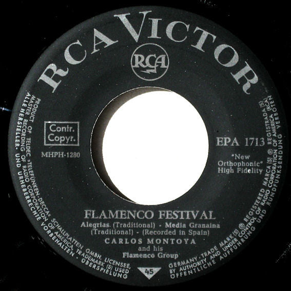 Carlos Montoya : Flamenco Festival (7", EP)