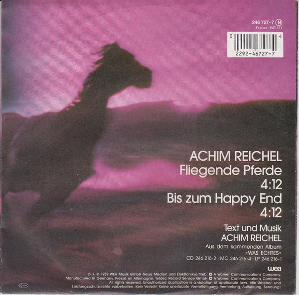 Achim Reichel : Fliegende Pferde (7")