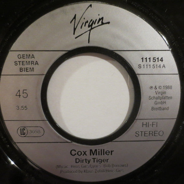 Cox Miller : Dirty Tiger (7", Single)