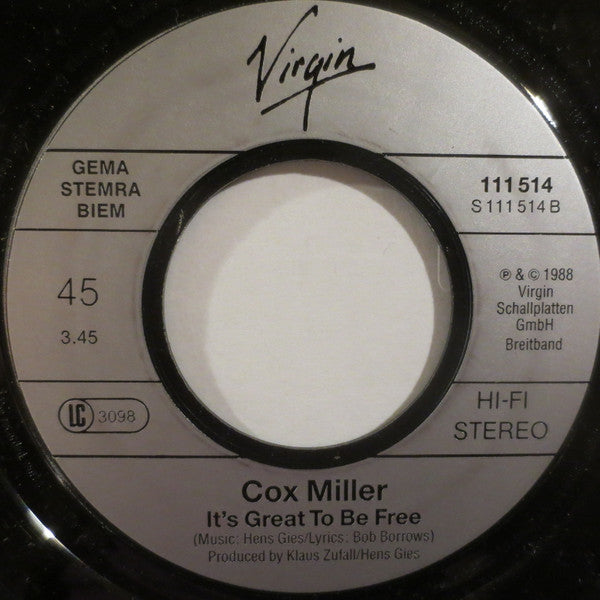 Cox Miller : Dirty Tiger (7", Single)