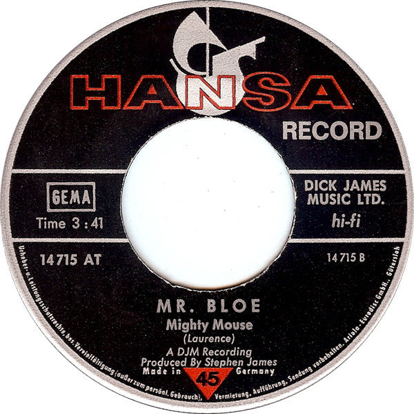 Mr. Bloe : Curried Soul / Mighty Mouse (7", Single)