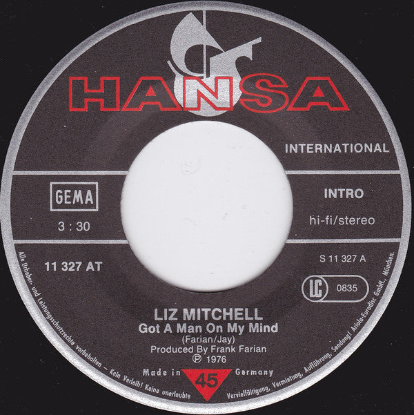 Liz Mitchell : Got A Man On My Mind / Perfect (7", Single)