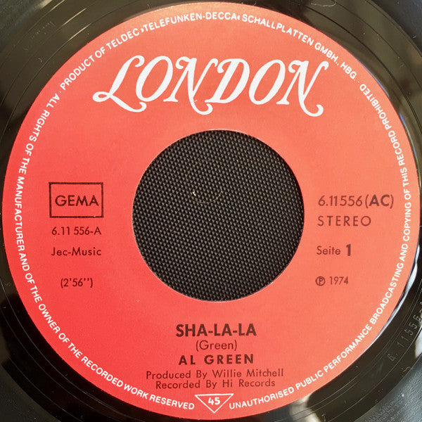 Al Green : Sha-La-La (Make Me Happy) (7", Single)