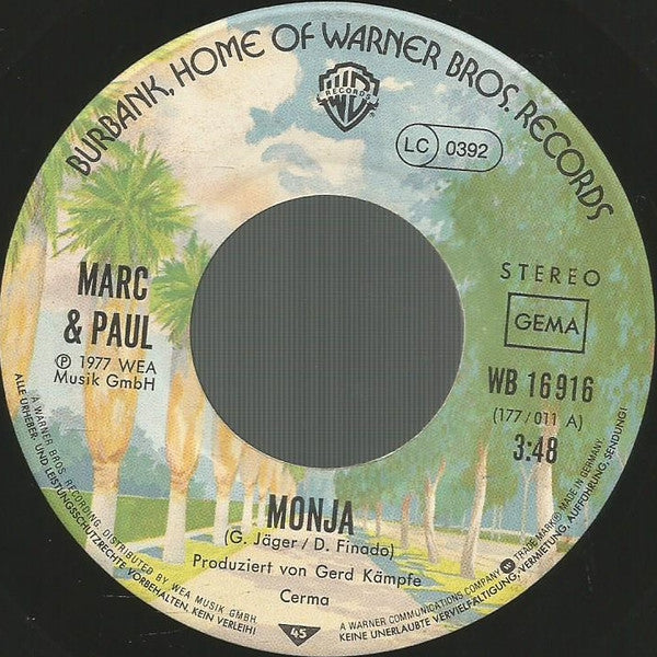 Marc & Paul : Monja '77 (7", Single)