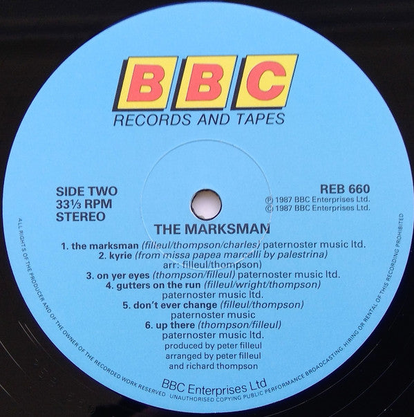 Richard Thompson And Peter Filleul : The Marksman - Music From The BBC TV Series (LP, Album)