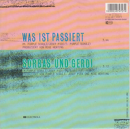 Purple Schulz : Was Ist Passiert (7")