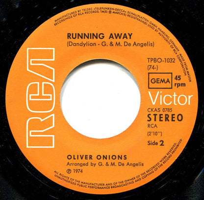 Oliver Onions : Take It Easy Joe / Running Away (7", Single)