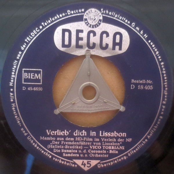 Vico Torriani : Mannequin Aus Paris / Verlieb' Dich In Lissabon (7", Single)