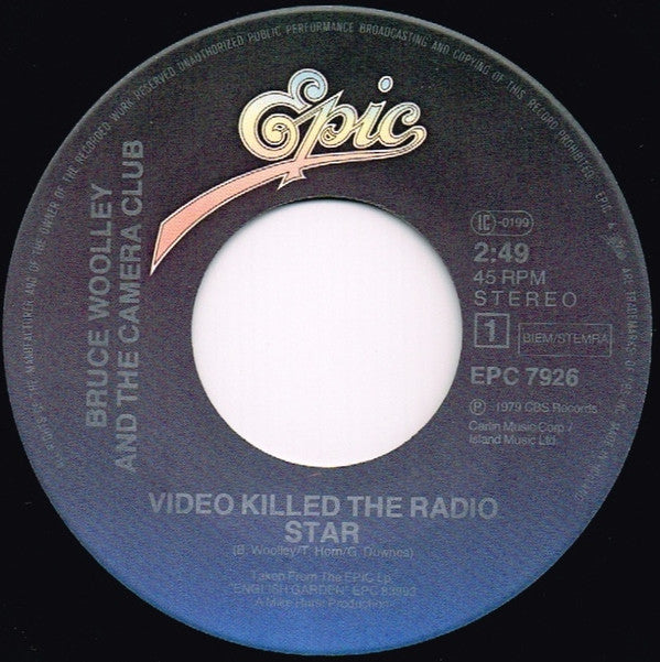 Bruce Woolley And The Camera Club : Video Killed The Radio Star (7")