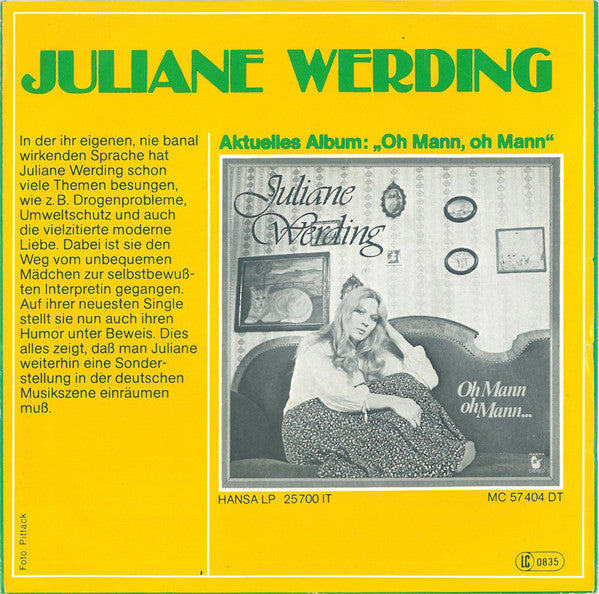 Juliane Werding : Postfach Auf Der Grünen Wiese (7", Single)