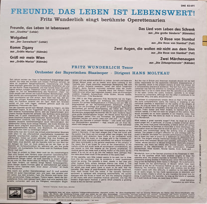 Fritz Wunderlich : Freunde, Das Leben Ist Lebenswert (LP, Comp)