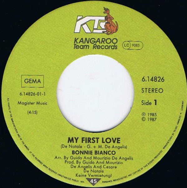 Bonnie Bianco : My First Love (7", Single)