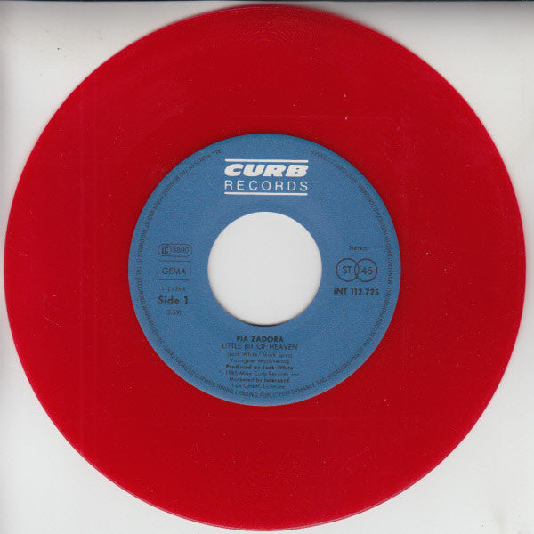 Pia Zadora : Little Bit Of Heaven (7", Single, Red)