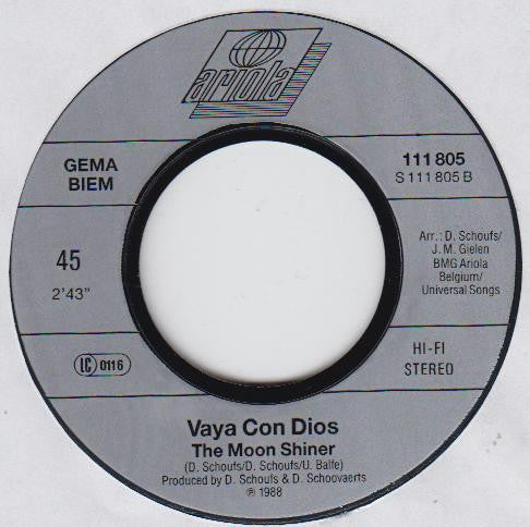 Vaya Con Dios : Don't Cry For Louie (7", Single)