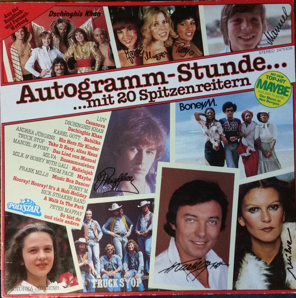 Various : Autogramm-Stunde Mit 20 Spitzenreitern (LP, Comp)