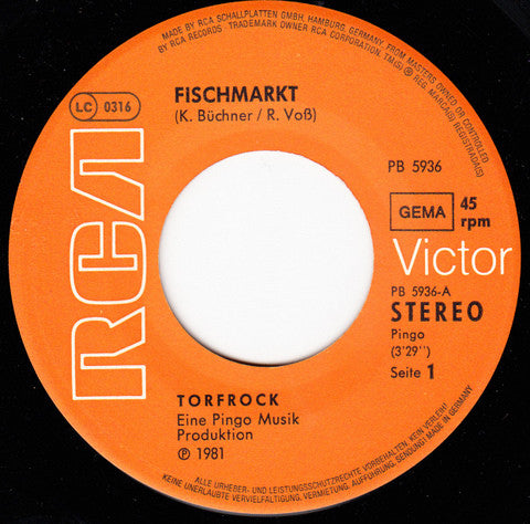 Torfrock : Fischmarkt (7", Single)