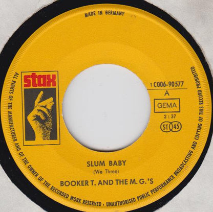 Booker T & The MG's : Slum Baby (7")