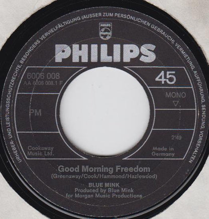 Blue Mink : Good Morning Freedom (7", Single, Mono)