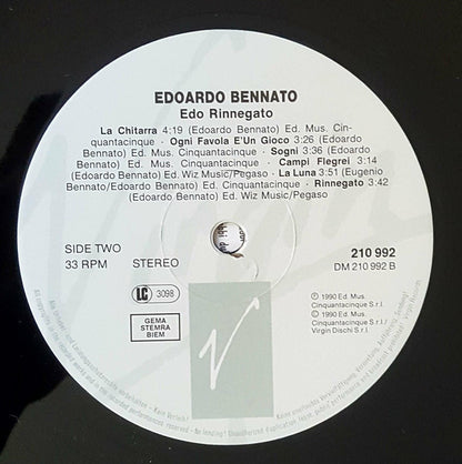 Edoardo Bennato : Edo Rinnegato (LP, Album)