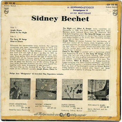 Sidney Bechet : Jungle Drums (7", EP, Mono)