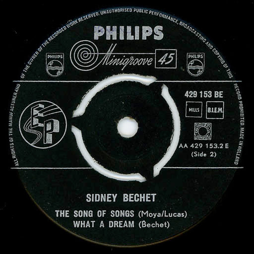 Sidney Bechet : Jungle Drums (7", EP, Mono)