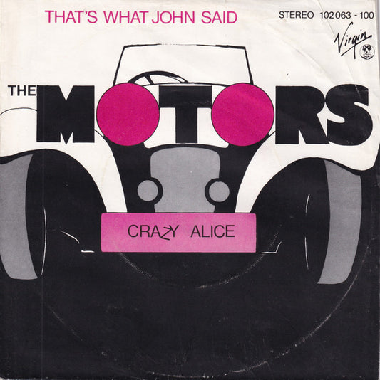 The Motors : That's What John Said (7", Single)