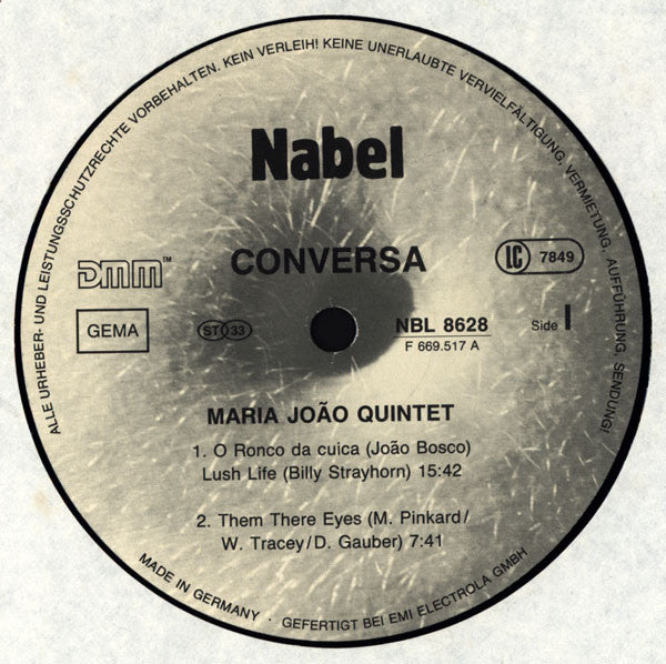 Quinteto Maria João : Conversa (LP, Album)