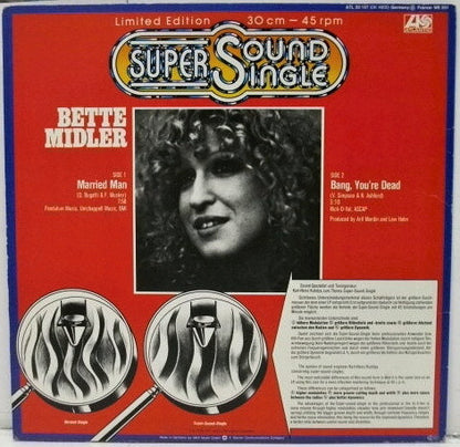 Bette Midler : Married Man (12", Maxi, Ltd)