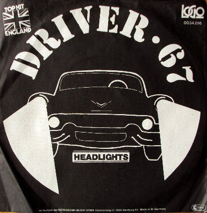 Driver 67 : Headlights (7")