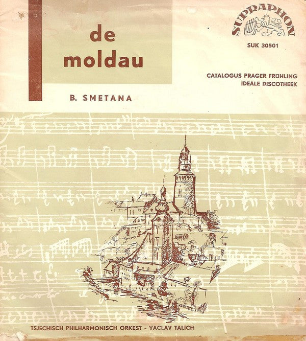 The Czech Philharmonic Orchestra - Václav Talich - Bedřich Smetana : De Moldau (7", EP, Mono)