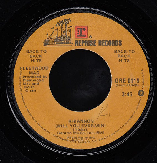 Fleetwood Mac : Rhiannon (Will You Ever Win) / Over My Head (7", Single)