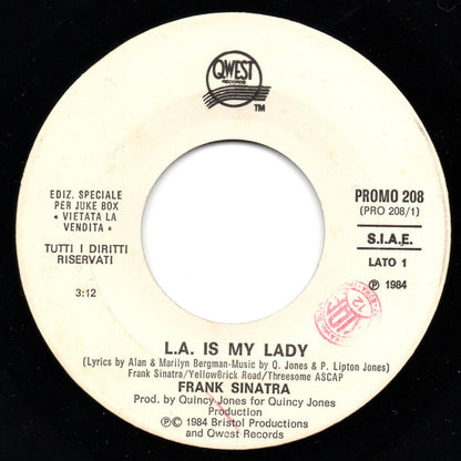 Frank Sinatra / Prince : L.A. Is My Lady / When Doves Cry  (7", Jukebox)